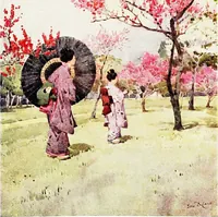 An illustration from The flowers and gardens of Japan (1908)