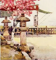 An illustration from The flowers and gardens of Japan (1908)