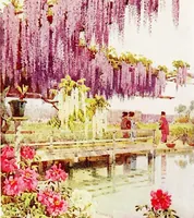 An illustration from The flowers and gardens of Japan (1908)