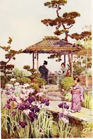 An illustration from The flowers and gardens of Japan (1908)