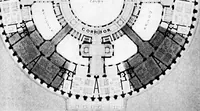 An illustration from Planning for daylight and sunlight in buildings (1914)