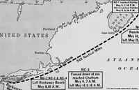 An illustration from The flight across the Atlantic (1919)