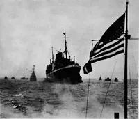 An illustration from The flight across the Atlantic (1919)