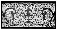 An illustration from Collection of antique laces and brocades of Max Littwitz (1900)
