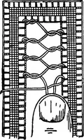 Picture 20 of 77 from The Priscilla Battenberg and point lace book; a collection of lace stitches with working directions for braid laces (1912), leaf 15