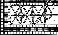 An illustration from The Priscilla Battenberg and point lace book; a collection of lace stitches with working directions for braid laces (1912)