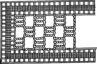 An illustration from The Priscilla Battenberg and point lace book; a collection of lace stitches with working directions for braid laces (1912)