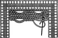An illustration from The Priscilla Battenberg and point lace book; a collection of lace stitches with working directions for braid laces (1912)