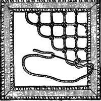 An illustration from The Priscilla Battenberg and point lace book; a collection of lace stitches with working directions for braid laces (1912)