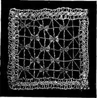 An illustration from The Priscilla Battenberg and point lace book; a collection of lace stitches with working directions for braid laces (1912)