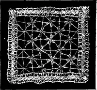 An illustration from The Priscilla Battenberg and point lace book; a collection of lace stitches with working directions for braid laces (1912)