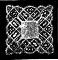 An illustration from The Priscilla Battenberg and point lace book; a collection of lace stitches with working directions for braid laces (1912)