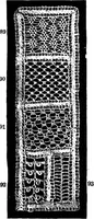 An illustration from The Priscilla Battenberg and point lace book; a collection of lace stitches with working directions for braid laces (1912)