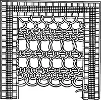 An illustration from The Priscilla Battenberg and point lace book; a collection of lace stitches with working directions for braid laces (1912)