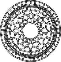 An illustration from The Priscilla Battenberg and point lace book; a collection of lace stitches with working directions for braid laces (1912)