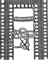 An illustration from The Priscilla Battenberg and point lace book; a collection of lace stitches with working directions for braid laces (1912)