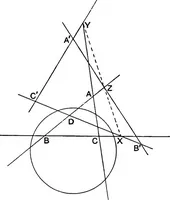 An illustration from An elementary treatise on modern pure geometry (1893)