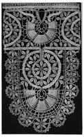 An illustration from Lace, ancient and modern; Comprising a history of its origin and manufacture, with instructions concerning the manner of making it (1880)