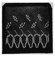 An illustration from Lace, ancient and modern; Comprising a history of its origin and manufacture, with instructions concerning the manner of making it (1880)
