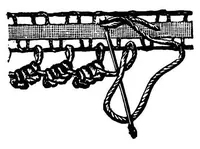An illustration from Lace, ancient and modern; Comprising a history of its origin and manufacture, with instructions concerning the manner of making it (1880)
