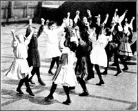 An illustration from Folk-dances and singing games; Dances of the people (1909)