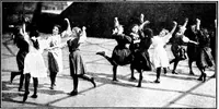An illustration from Folk-dances and singing games; Dances of the people (1909)