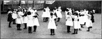 An illustration from Folk-dances and singing games; Dances of the people (1909)