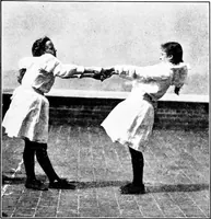 An illustration from Folk-dances and singing games; Dances of the people (1909)