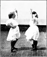 An illustration from Folk-dances and singing games; Dances of the people (1909)