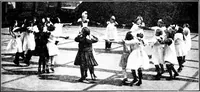 An illustration from Folk-dances and singing games; Dances of the people (1909)
