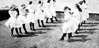 An illustration from Folk-dances and singing games; Dances of the people (1909)