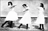 An illustration from Folk-dances and singing games; Dances of the people (1909)