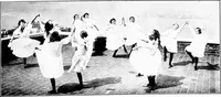 An illustration from Folk-dances and singing games; Dances of the people (1909)
