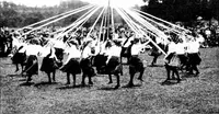 An illustration from Folk-dances and singing games; Dances of the people (1909)
