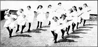 An illustration from Folk-dances and singing games; Dances of the people (1909)