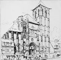 An illustration from Modern etchings, mezzotints and dry-points (1913)