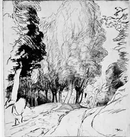 An illustration from Modern etchings, mezzotints and dry-points (1913)