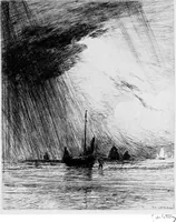 Picture 123 of 195 from Modern etchings, mezzotints and dry-points (1913), leaf 184