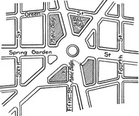 An illustration from City planning, with special reference to the planning of streets and lots (1916)