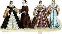 An illustration from The history of fashion in France, or, The dress of women from the Gallo-Roman period to the present time (1882)