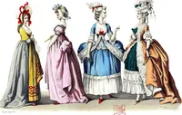 An illustration from The history of fashion in France, or, The dress of women from the Gallo-Roman period to the present time (1882)