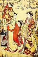 An illustration from A history of Japanese colour-prints (1910)