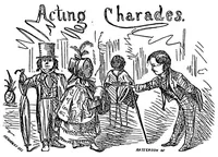 Picture 1 of 12 from The sociable, or, One thousand and one home amusements : containing acting proverbs, dramatic charades, acting charades, or drawing-room pantomimes, musical burlesques, tableaux vivants, parlor games, games of action, forfeits, science in sport, and parlor magic, and a choice collection ofcurious mental and mechanical puzzles, &c., &c. : illustrated with nearly three hundred engravings and diagrams, the whole being a fund of never-endingentertainment (1858), leaf 118