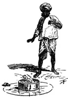 An illustration from Hindu magic : an expose of the tricks of the yogis and fakirs of India (1913)