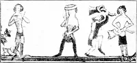 An illustration from The traditional games of England, Scotland, and Ireland, with tunes, singing-rhymes, and methods of playing according to the variants extant and recorded in different parts of the Kingdom; (1894)