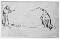 An illustration from The traditional games of England, Scotland, and Ireland, with tunes, singing-rhymes, and methods of playing according to the variants extant and recorded in different parts of the Kingdom; (1894)