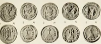 An illustration from Catalogue of the imperial Byzantine coins in the British Museum (1908)