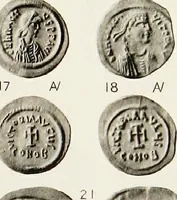 An illustration from Catalogue of the imperial Byzantine coins in the British Museum (1908)