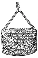 Picture 11 of 14 from Raphia and reed weaving : including also cardboard and paper construction : a practical course for primary and elementary schools (1910), leaf 105