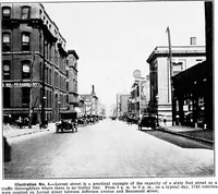 An illustration from Problems of St. Louis, being a description, from the city planning standpoint, of past and present tendencies of growth, with general suggestions for impending issues and necessary future improvements. The City Plan Commission, St. Louis, Mo., Harland Bartholomew, engineer (1917)